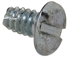 Value Collection - #4-40 UNC Thread, 3/16" Length Under Head, Slotted Drive Steel Thread Cutting Screw - Pan Head, Grade 2, Point Type F, Zinc-Plated Finish - Apex Tool & Supply