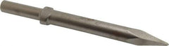 Ingersoll-Rand - 9" OAL, 0.7" Shank Diam, Moil Point Chisel - Round Drive, Round Shank, Steel - Apex Tool & Supply