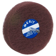 4″ × 1/2″ with 1/4″ Spindle Non-Woven Spindle - Mounted Disc Fine Grit Aluminum Oxide - Apex Tool & Supply