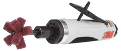 3M - 1/4" Collet, Straight Handle, Air Straight Die Grinder - 18,000 RPM, Directional Exhaust, 35 CFM, 1 hp, 90 psi, 1/4 NPT Inlet - Apex Tool & Supply