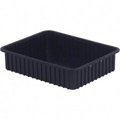 LEWISBins+ - 17-3/8" Wide x 5" High, Black Bin Divider Box - Use with DV1750 Short, DV2250 Long - Apex Tool & Supply