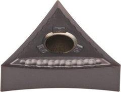 Kennametal - TNMG330.5 MS Grade KCU25 Carbide Turning Insert - AlTiN Finish, 60° Triangle, 3/8" Inscr Circle, 3/16" Thick, 0.008" Corner Radius - Apex Tool & Supply