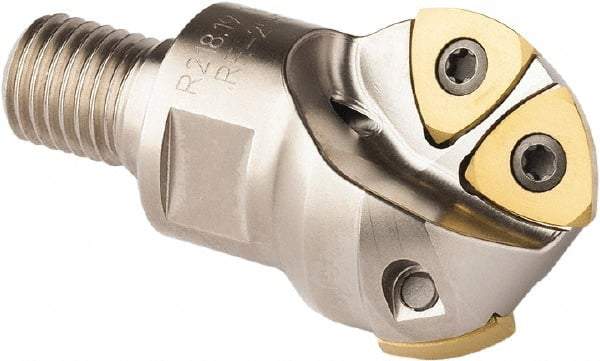 Seco - 24.99mm Cut Diam, 14mm Max Depth of Cut, Indexable Ball Nose End Mill - 40.01mm Head Length, M12 Modular Connection, R218.19 Toolholder, 218.19 125 Insert - Apex Tool & Supply