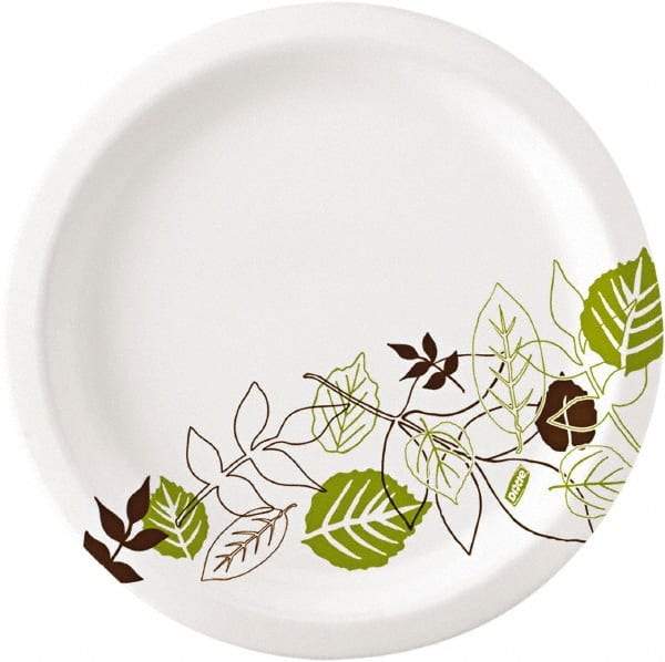 Dixie - Pathways Soak-Proof Shield Paper Plates, 8-1/2" - Green, Burgundy - Apex Tool & Supply