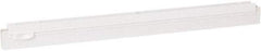 Vikan - 20" Rubber Blade Squeegee Refill - Double Edge, White, Plastic Holder - Apex Tool & Supply