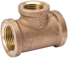 Value Collection - Class 125, 1 x 3/4" Internal Pipe, Red Brass Tee - MPT - Apex Tool & Supply