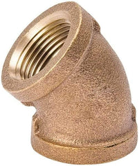 Value Collection - Class 125, 1/2" Internal Pipe, Red Brass 45° Elbow - MPT - Apex Tool & Supply