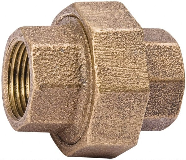 Value Collection - 3/4" Red Brass Pipe Union - Exact Industrial Supply