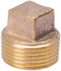 Value Collection - Class 125, 1" Internal Pipe, Red Brass Plug - MPT - Apex Tool & Supply