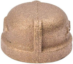 Value Collection - Class 125, 3/4" Internal Pipe, Red Brass End Cap - MPT - Apex Tool & Supply