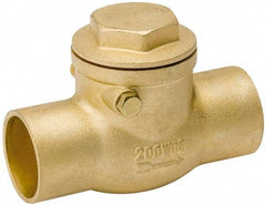 Value Collection - 3/4" Brass Check Valve - Check Swing, C x C, 200 WOG - Apex Tool & Supply