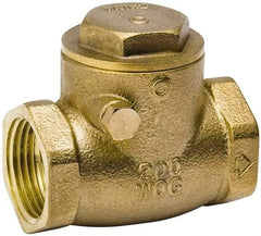 Value Collection - 3/4" Brass Check Valve - Check Swing, IPS, 200 WOG - Apex Tool & Supply