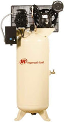 Ingersoll-Rand - 5 hp, 60 Gal Stationary Electric Vertical Air Compressor - Three Phase, 175 Max psi, 14 CFM, 230 Volt - Apex Tool & Supply