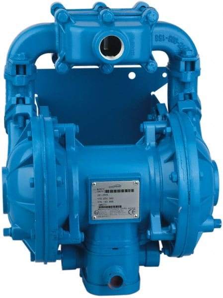 SandPIPER - Air Operated Diaphragm Pump - PTFE Diaphragm, Aluminum Housing - Apex Tool & Supply