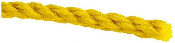 Value Collection - 1,200' Max Length Polypropylene Twisted Rope - 1/4" Diam, 141 Lb Capacity - Apex Tool & Supply