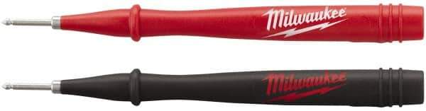 Milwaukee Tool - Red/Black Electrical Test Equipment Probe - Use with 2205-20, 2206-20, 2207-20, 2216-20, 2217-20, 2235-20, 2236-20, 2237-20, 2238-21 & 2239-21 Milwaukee Meters - Apex Tool & Supply
