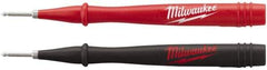 Milwaukee Tool - Red/Black Electrical Test Equipment Probe - Use with 2205-20, 2206-20, 2207-20, 2216-20, 2217-20, 2235-20, 2236-20, 2237-20, 2238-21 & 2239-21 Milwaukee Meters - Apex Tool & Supply