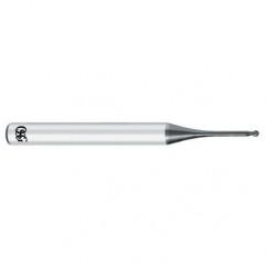 0.5mm x 4mm x 0.4mm x 45mm 2Fl Carbide Ball OSG EXOCARB® WXS® End Mill-WXS - Apex Tool & Supply