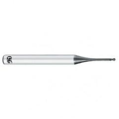 0.5mm x 4mm x 0.4mm x 45mm 2Fl Carbide Ball OSG EXOCARB® WXS® End Mill-WXS - Apex Tool & Supply