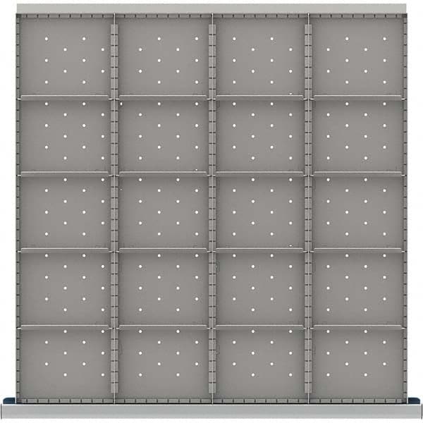 LISTA - 20-Compartment Drawer Divider Layout for 3.15" High Drawers - Apex Tool & Supply