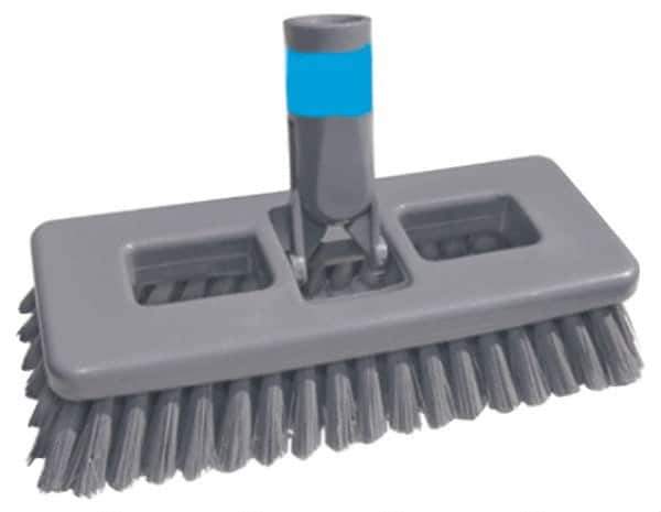 Unger - 1" Bristle Length, Polypropylene Scrub Brush - 8" Long x 3" Wide Head, 8-1/2" OAL, Plastic Block - Apex Tool & Supply