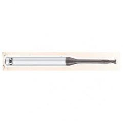 .4mm Dia. - 50mm OAL - .05mm CR-Carbide - HP End Mill-2 FL - Apex Tool & Supply