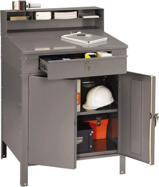 Tennsco - Stationary Shop Desks Type: Foreman's Desk Width (Inch): 34-1/2 - Apex Tool & Supply