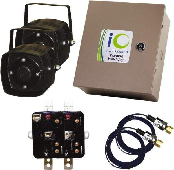 iO HVAC Controls - 1 or 3 Phase, 24 VAC, 0-2A Amp, 2 Max Fuse A, Air Conditioner Theft Alarm - 11" Wide x 11" Deep x 11" High, For Use with Condensing Unit - Apex Tool & Supply