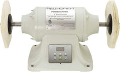 Palmgren - 8" Wheel Diam x 1" Wheel Width, 1 hp Buffer - 5/8" Arbor Hole Diam, 1 Phase, 3,600 Max RPM, 115/240 Volts - Apex Tool & Supply