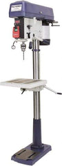 Palmgren - 17" Swing, Step Pulley Drill Press - 16 Speed, 1 hp, Three Phase - Apex Tool & Supply