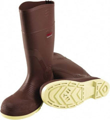 Tingley - Unisex Size 11 Medium Width Plain Knee Boot - Brown, PVC Upper, PVC Outsole, 15" High, Pull-On - Apex Tool & Supply