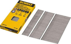 DeWALT - 18 Gauge 2" Long Brad Nails for Power Nailers - Steel, Bright Finish, Smooth Shank, Angled Stick Collation, Round Head, Chisel Point - Apex Tool & Supply