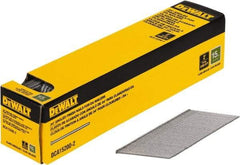 DeWALT - 15 Gauge 2" Long Finishing Nails for Power Nailers - Steel, Bright Finish, Smooth Shank, Angled Stick Collation, Round Head, Chisel Point - Apex Tool & Supply