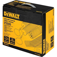 DeWALT - 1" Long x 0.05" Wide, 18 Gauge Crowned Construction Staple - Steel, Galvanized Finish - Apex Tool & Supply