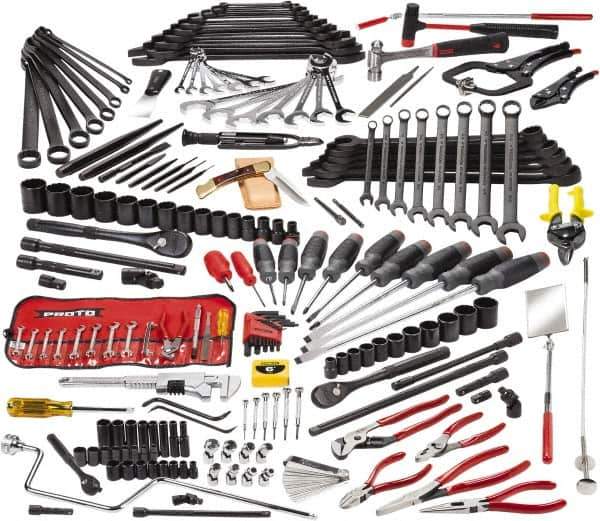Proto - 199 Piece 1/4, 3/8 & 1/2" Drive Master Tool Set - Tools Only - Apex Tool & Supply
