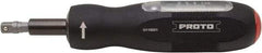 Proto - 1 Piece, 4 to 22 In/Lb, Torque Limiting Screwdriver - 5-3/4" OAL, 1/4" Drive - Apex Tool & Supply