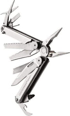 Leatherman - 1 Piece, Multi-Tool Set with 18 Functions - Silver, 6" OAL, 4" Closed Length - Apex Tool & Supply