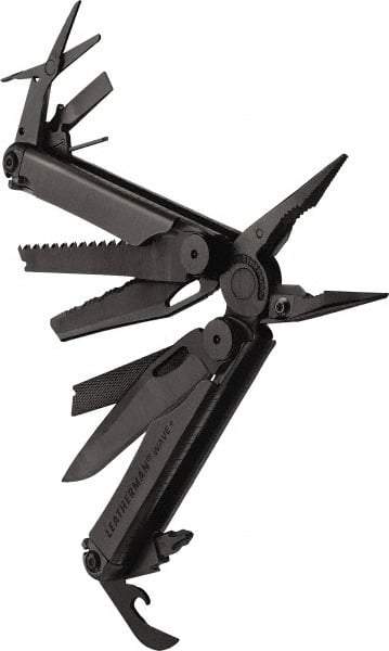 Leatherman - 1 Piece, Multi-Tool Set with 17 Functions - Black, 6" OAL, 4" Closed Length - Apex Tool & Supply