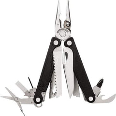 Leatherman - 1 Piece, Multi-Tool Set with 18 Functions - Silver & Black, 6" OAL, 4" Closed Length - Apex Tool & Supply