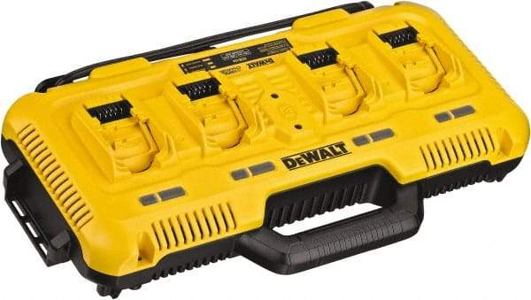 DeWALT - 20 Volt, 4 Battery Lithium-Ion Power Tool Charger - 1 hr & 30 min to Charge, AC Wall Outlet Power Source - Apex Tool & Supply