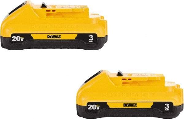 DeWALT - 20 Volt Lithium-Ion Power Tool Battery - 3 Ahr Capacity, 1 hr Charge Time, Series 20V Max - Apex Tool & Supply