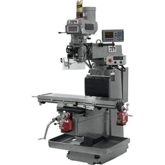 Jet - 54" Table Width x 12" Table Length, Variable Speed Pulley Control, 3 Phase Knee Milling Machine - NST40 Spindle Taper, 5 hp - Apex Tool & Supply