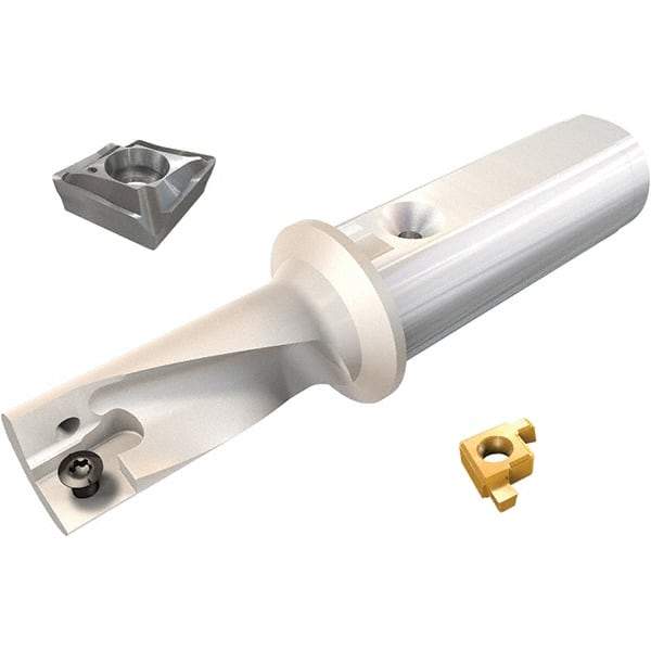 Iscar - 0.984" Max Diam, 2.25xD, 2.22" Max Drill Depth, 1-1/4" Shank Diam, 5.12" OAL, Replaceable Tip Drill - XCMT-MF, XCMT-MG Insert, DRG-MF Toolholder, Series DRG-MF - Apex Tool & Supply