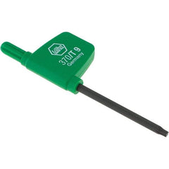 Wiha - T9 Torx Key - Flag-Style, 40mm Length Under Head, 2.9" OAL - Apex Tool & Supply