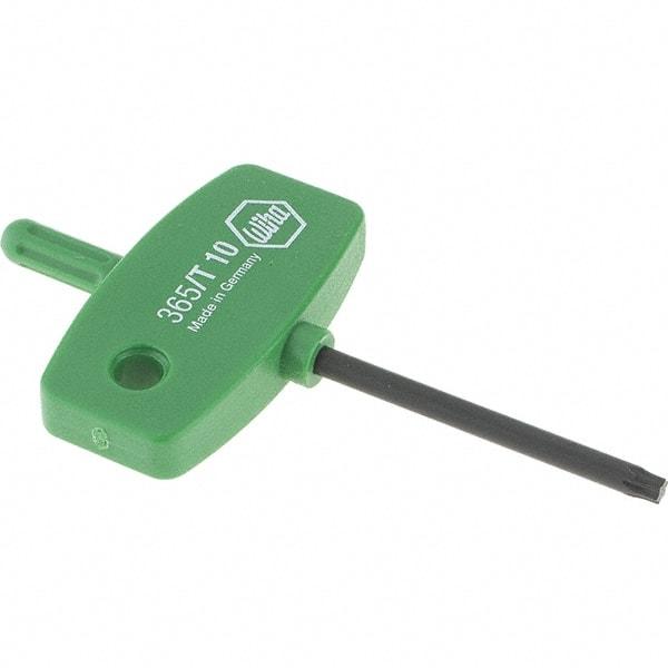 Wiha - T10 Torx Key - Wing Handle, 40mm Length Under Head, 2.9" OAL - Apex Tool & Supply