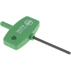Wiha - T8 Torx Key - Wing Handle, 40mm Length Under Head, 2.9" OAL - Apex Tool & Supply