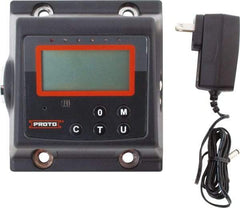 Proto - 5 to 50 Ft/lb, Electronic Torque Tester - Accurate to ± 1% CW and ± 3% CCW Digit Accuracy, 5-5/8" OAL, 3/8" Drive - Apex Tool & Supply