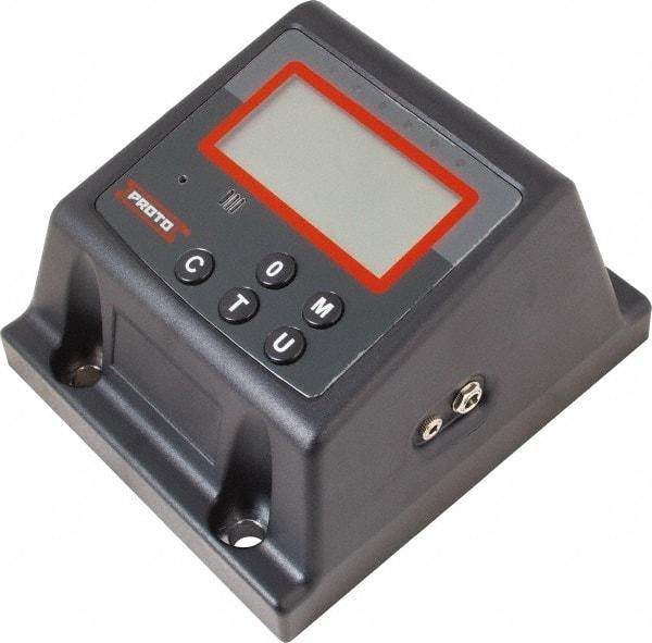 Proto - 25 to 250 Ft/lb, Electronic Torque Tester - Accurate to ± 1% CW and ± 3% CCW Digit Accuracy, 5-5/8" OAL, 1/2" Drive - Apex Tool & Supply