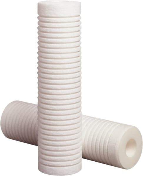 3M Purification - 2.6" OD, 75µ, Polypropylene Melt Blown-Thermal Bonded Cartridge Filter - 10" Long, Reduces High Capacity Sediments Filtration - Apex Tool & Supply