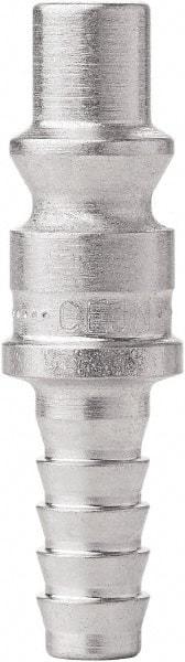 CEJN - Hose Barb ARO Pneumatic Hose Connector - Steel Zinc Plated, 1/4" Body Diam, 3/8" Hose ID - Apex Tool & Supply